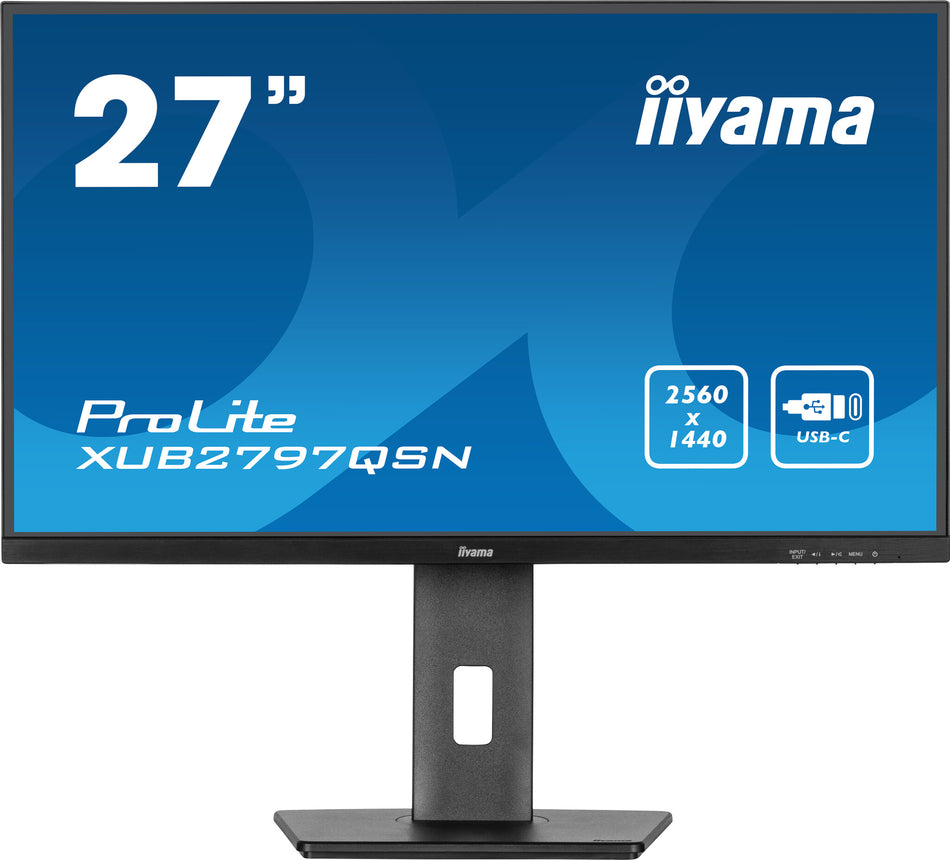 iiyama ProLite XUB2797QSN-B2 computer monitor 68.6 cm (27") 2560 x 1440 pixels 2K Ultra HD LED Black