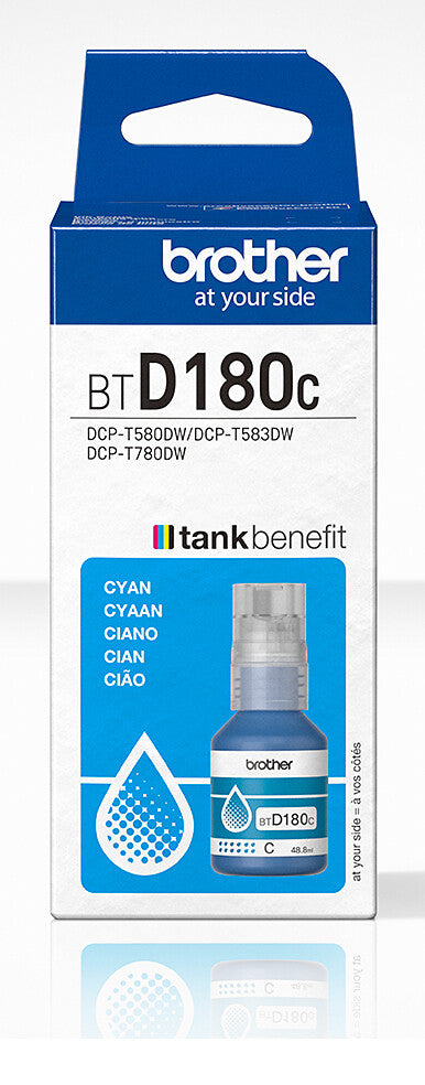 Brother BTD180C Cyan Genuine Ink Bottle
