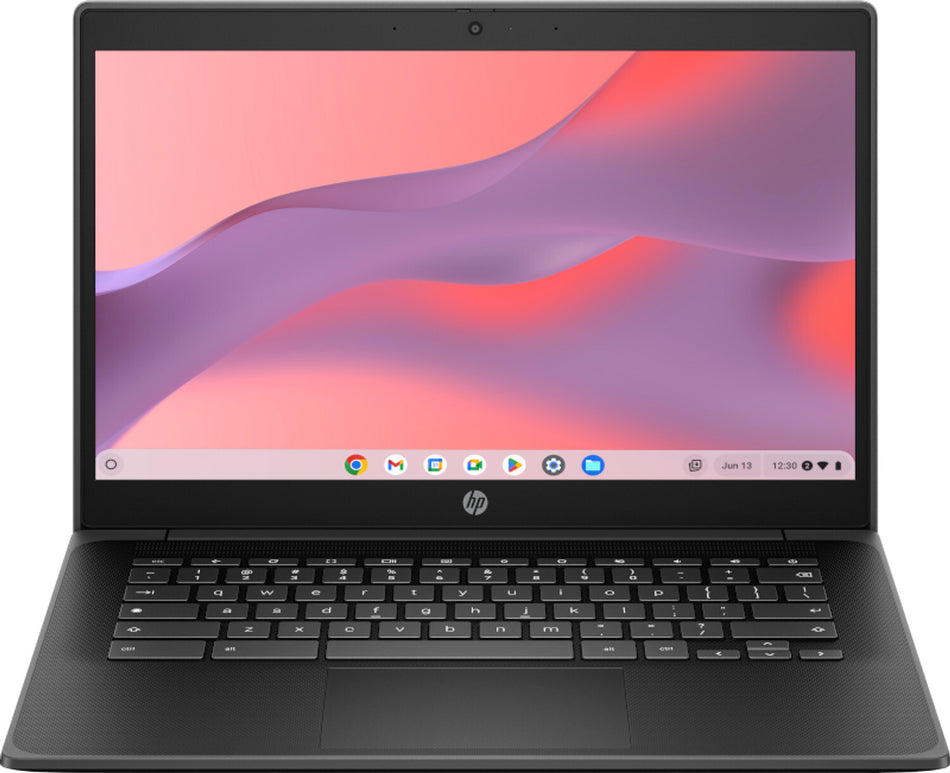HP Chromebook Fortis G1i Intel® N N150 35.6 cm (14") Touchscreen Full HD 8 GB LPDDR5x-SDRAM 128 GB UFS Wi-Fi 6E (802.11ax) ChromeOS Black