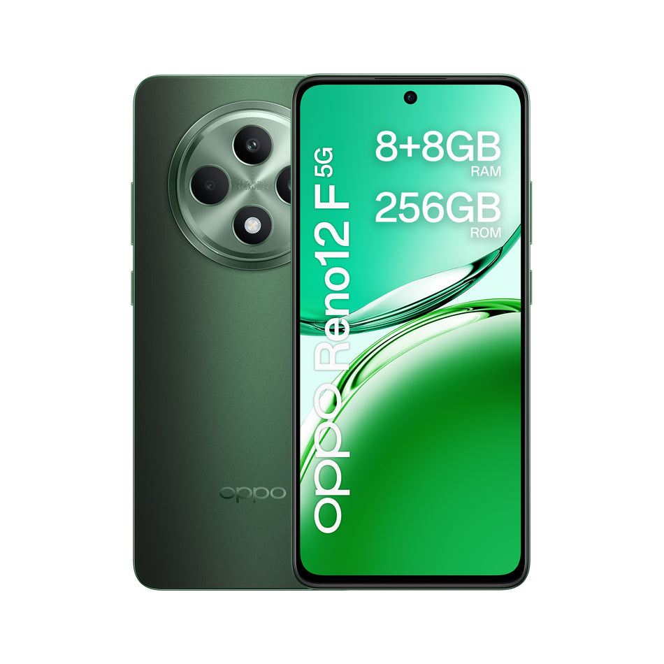OPPO Reno12 F 5G 16.9 cm (6.67") Dual SIM Android 14 USB Type-C 8 GB 256 GB 5000 mAh Black, Green