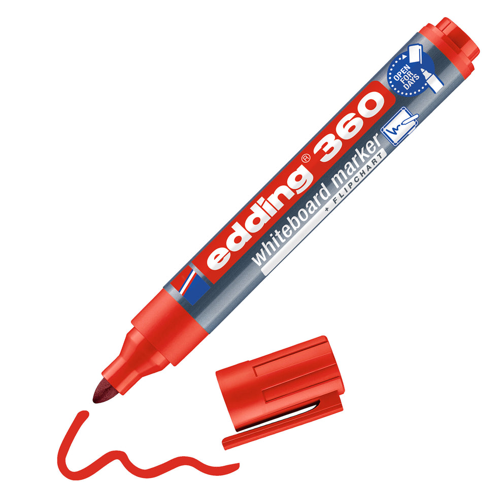 Edding 360 marker 1 pc(s) Round tip Red