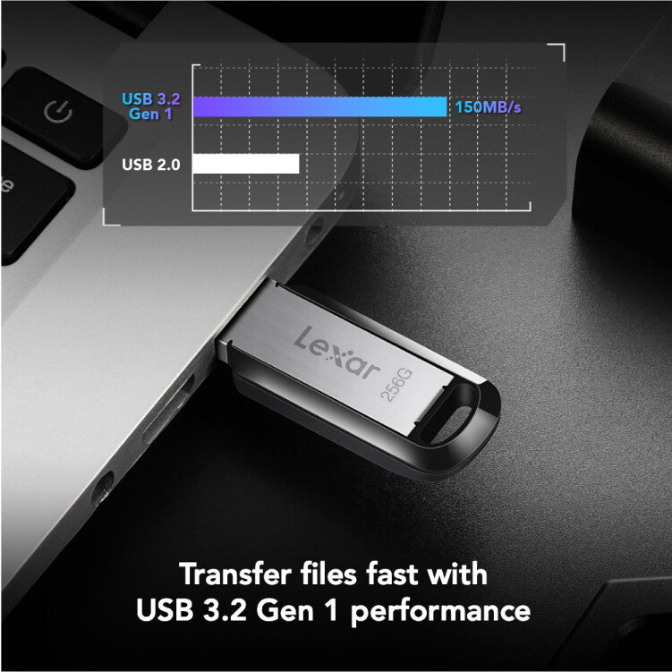 Lexar JumpDrive M400 USB flash drive 256 GB USB Type-A 3.2 Gen 1 (3.1 Gen 1) Silver