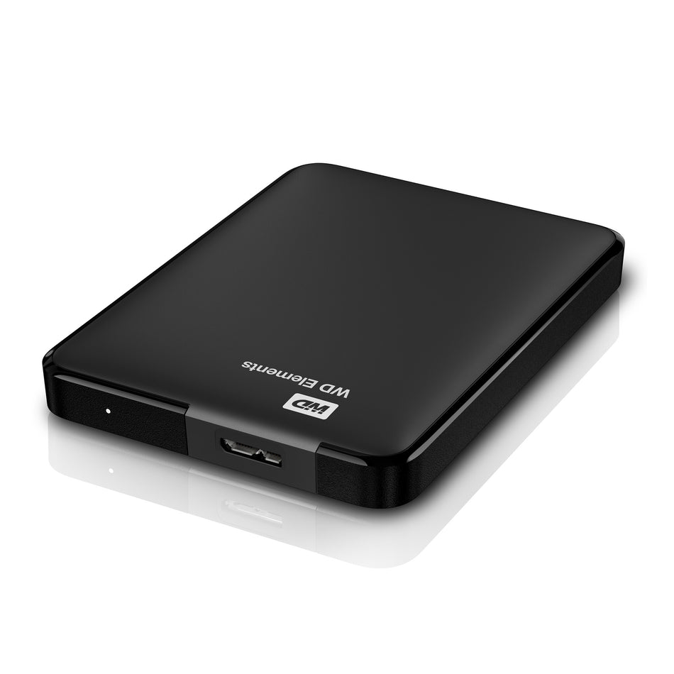 Western Digital WD Elements Portable external hard drive 1 TB 2.5" Micro-USB B 3.2 Gen 1 (3.1 Gen 1) Black