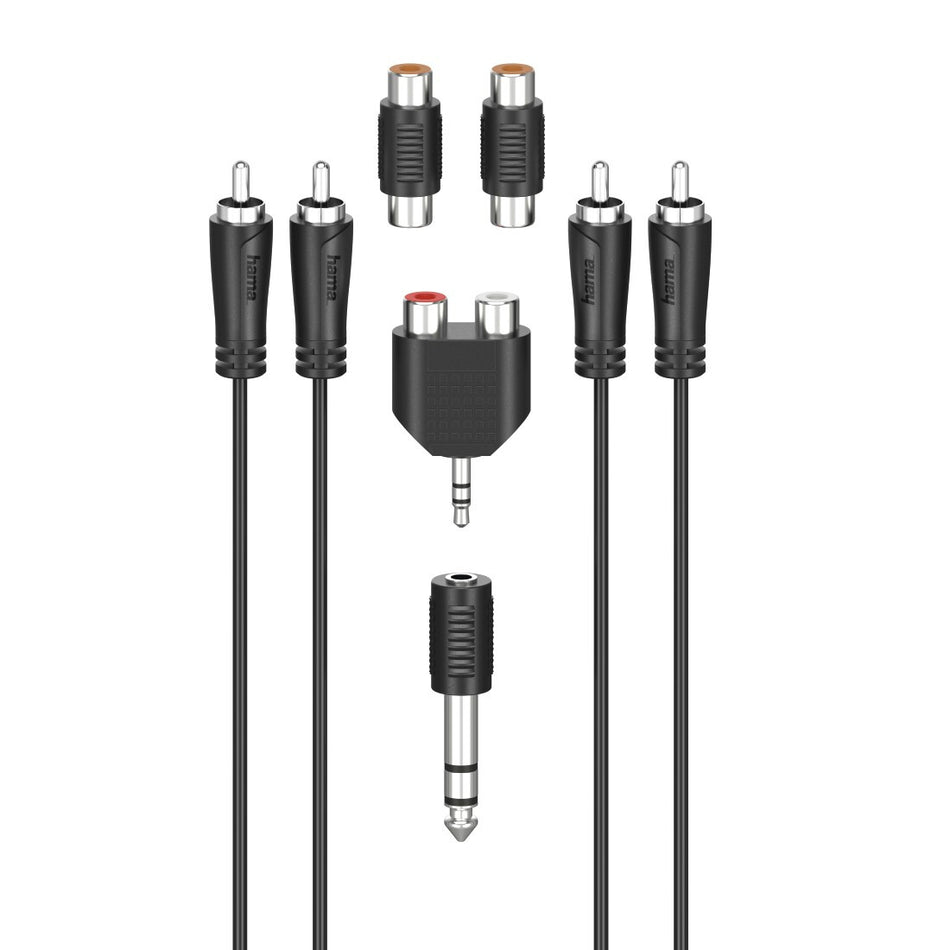 Hama 00205175 audio cable 2.5 m 2 x RCA Black
