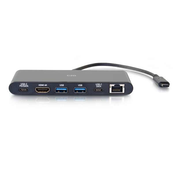 C2G USB-C Docking Station with 4K HDMI, Ethernet, USB and Power Delivery