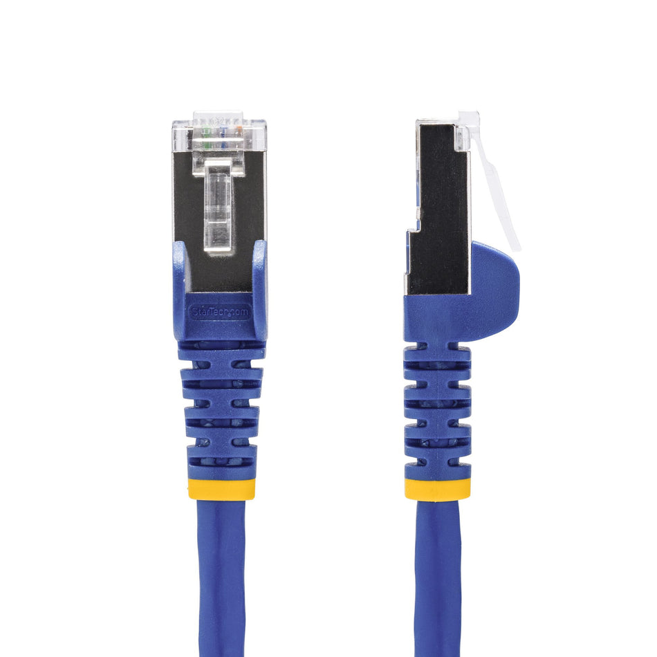 StarTech.com 1m Blue CAT8 Ethernet Cable, Snagless RJ45, 25G/40G, 2000MHz, 100W PoE++, S/FTP, 26AWG Pure Bare Copper Wire, LSZH, Shielded Network Patch Cord w/Strain Reliefs, Fluke Channel Tested