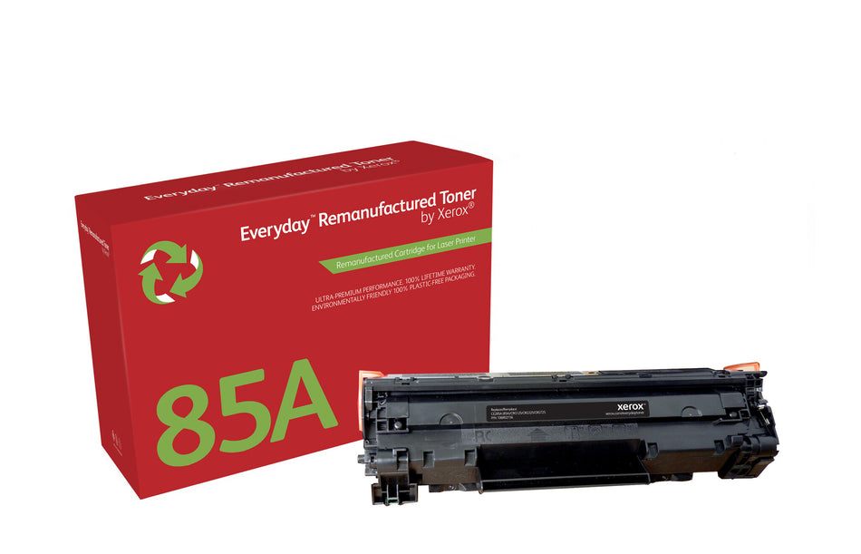 Everyday ™ Mono Remanufactured Toner by Xerox compatible with HP 85A (CE285A), Standard capacity