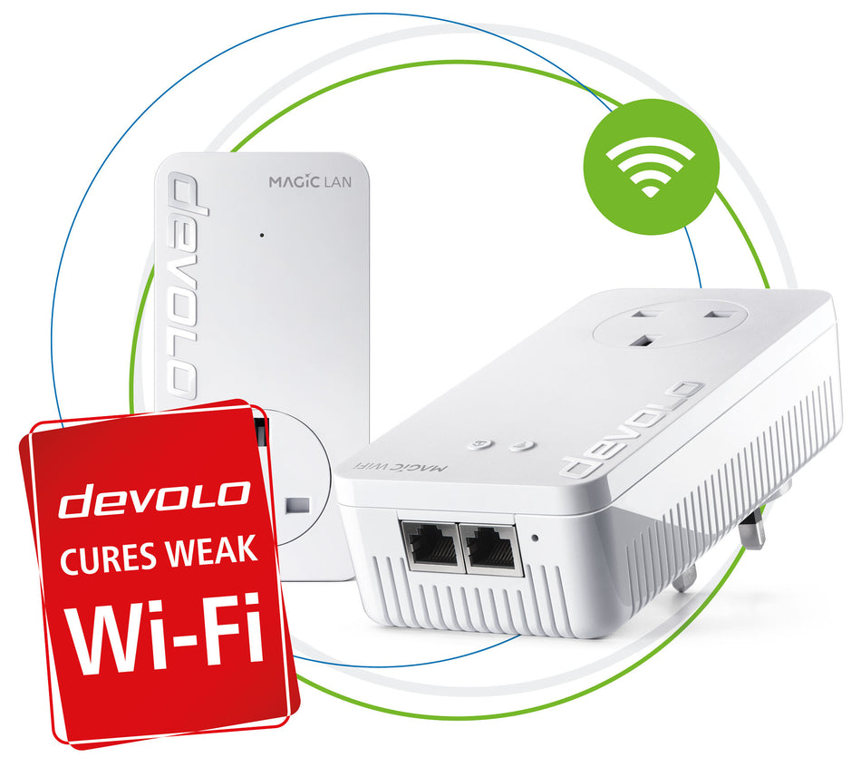 Devolo Magic 1 WiFi 1200 Mbit/s Ethernet LAN Wi-Fi White 2 pc(s)