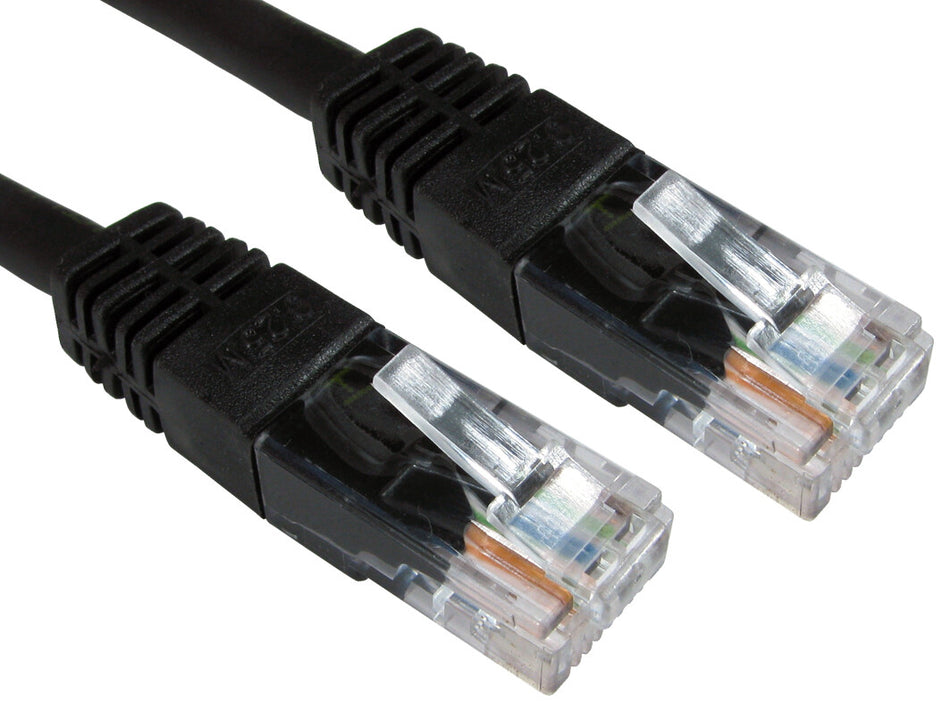 Cables Direct UTP Cat6 30m networking cable Black U/UTP (UTP)