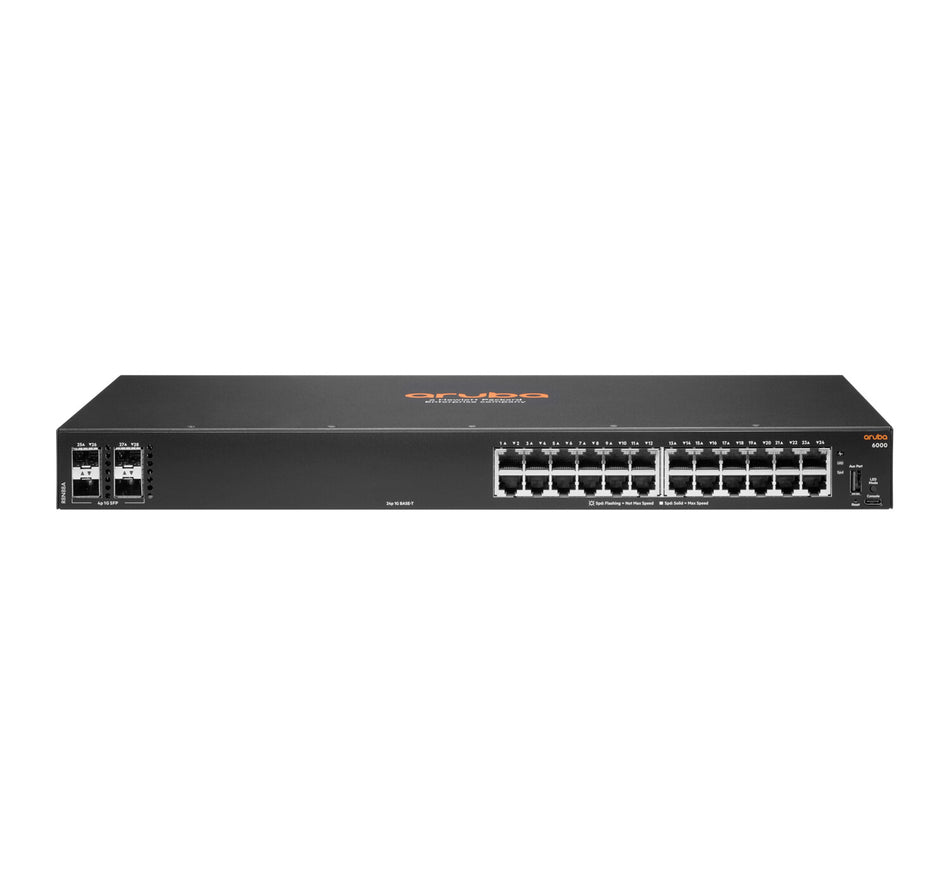 HPE Aruba Networking Aruba 6000 24G 4SFP Managed L3 Gigabit Ethernet (10/100/1000) 1U