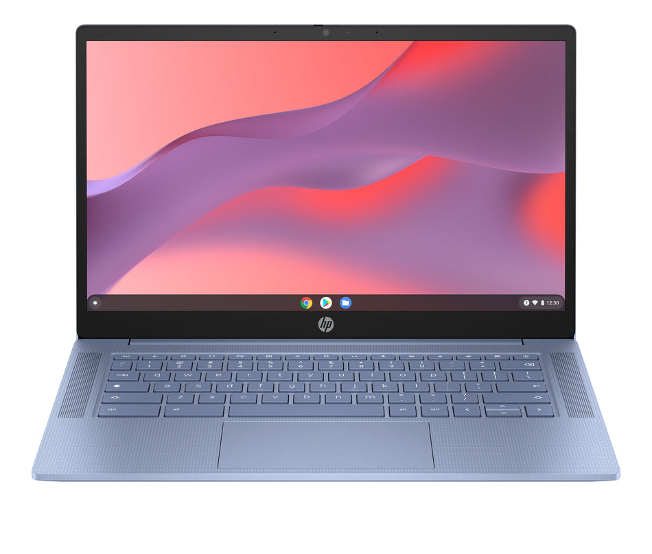 HP Chromebook 14a-nf0002na Intel® N N100 35.6 cm (14") HD 4 GB LPDDR5-SDRAM 128 GB eUFS Wi-Fi 6E (802.11ax) ChromeOS Silver