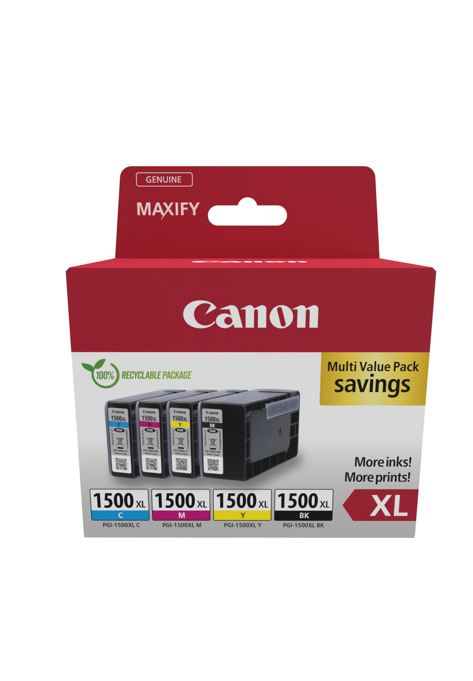 Canon 9182B010 ink cartridge 4 pc(s) Original High (XL) Yield Black, Cyan, Magenta, Yellow