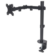 Manhattan Desk Mount for TV & Monitors (Full Motion), For screens 13" to 27", Clamp fitting to desk, VESA compatibility: 75x75mm and 100x100mm - check the dimensions of the four mounting holes on back of screen to ensure it fits, Max 8kg, Bracket,