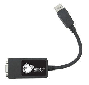 Siig CB-DP0082-S1 video cable adapter 0.24 m VGA (D-Sub) DisplayPort Black