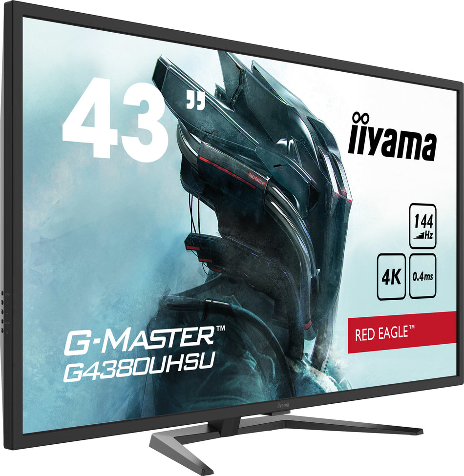 iiyama G-MASTER G4380UHSU-B1 computer monitor 108 cm (42.5") 3840 x 2160 pixels 4K Ultra HD LED Black