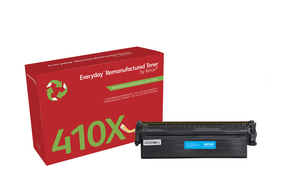 Everyday ™ Cyan Remanufactured Toner by Xerox compatible with HP 410X (CF411X), High capacity