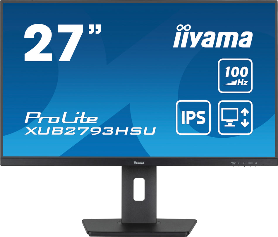 iiyama ProLite XUB2793HSU-B7 computer monitor 68.6 cm (27") 1920 x 1080 pixels Full HD LED Black