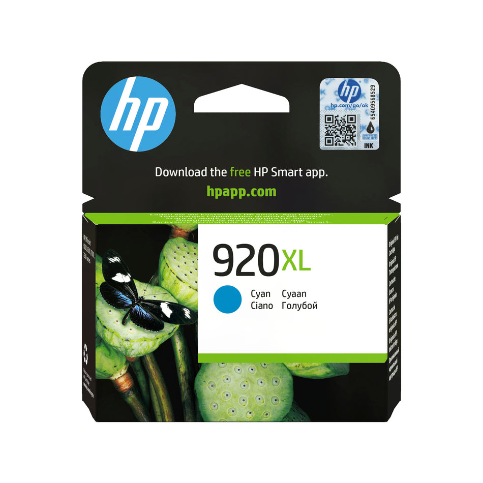 HP 920XL High Yield Cyan Original Ink Cartridge