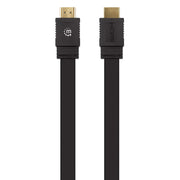 Manhattan HDMI 4K@60Hz Cable with Ethernet - Flat, 0.5m, Suitable for ALL 4K & 1080p/HD uses - when upgrading now or have it ready for when you need it, Male to Male, Black, Ultra HD 4k x 2k, Lifetime Warranty, Premium High Speed