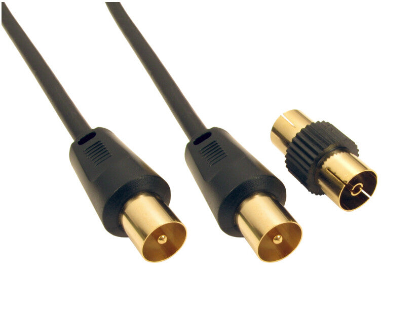 Cables Direct 2TV-03BK coaxial cable 3 m Black