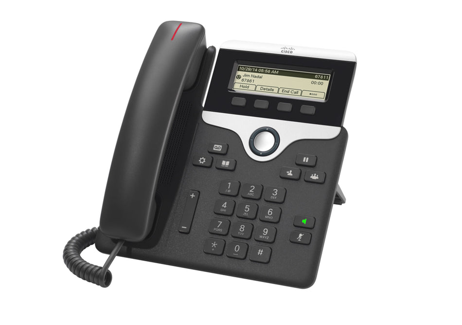 Cisco IP Business Phone 7811, 3.2-inch Greyscale Display, Class 1 PoE, Supports 1 Line, 1-Year Limited Hardware Warranty (CP-7811-K9=)