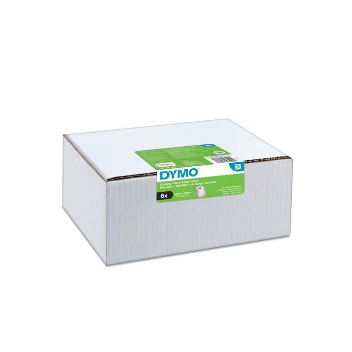 DYMO LW Value Pack - Shipping / Name Badge Labels - 54 x 101 mm - 6 Rolls -2093092