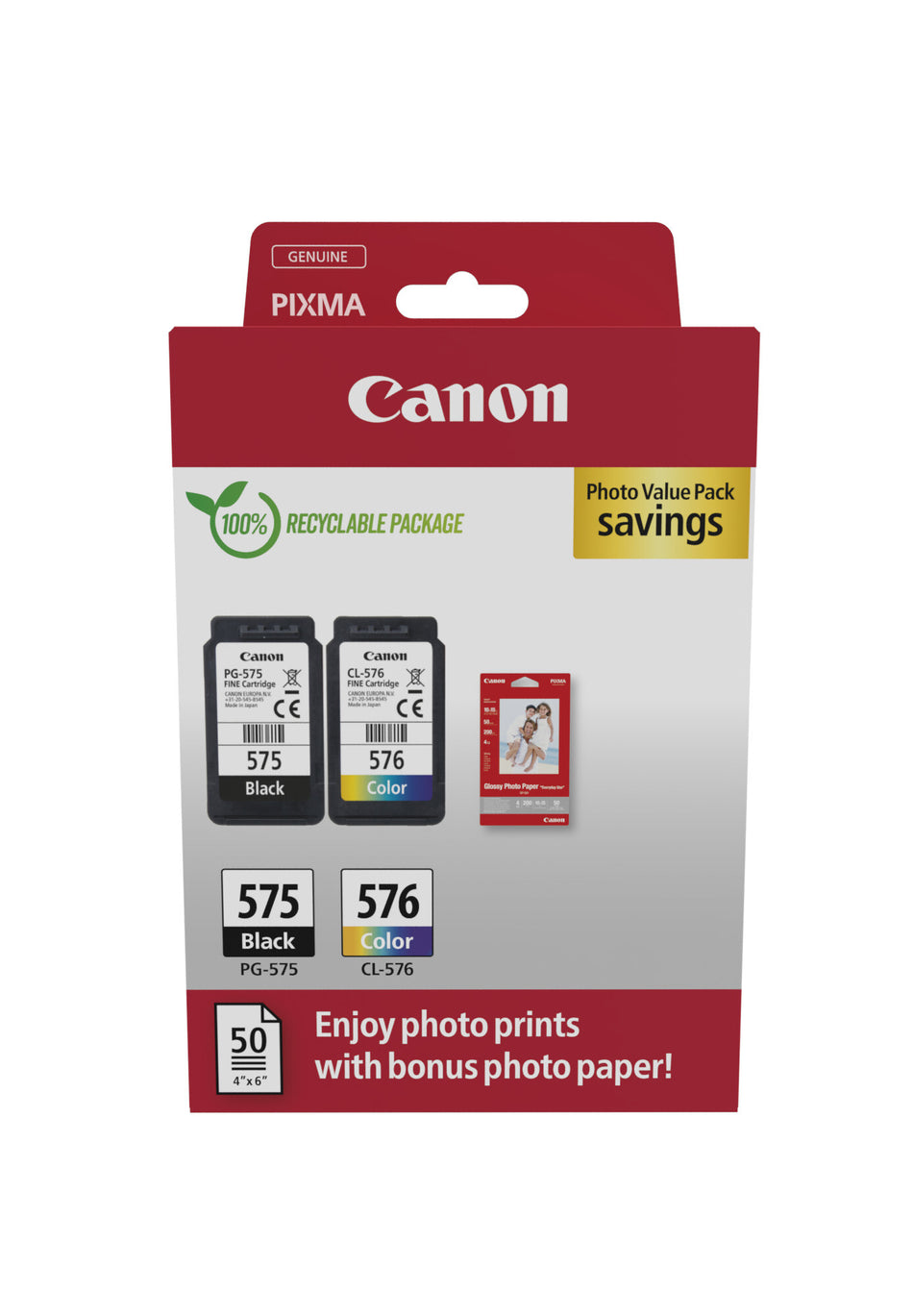 Canon 5438C004 ink cartridge 2 pc(s) Original Black, Cyan, Magenta, Yellow