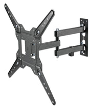 Manhattan Wall Mount for TV & Monitors (Full Motion), For screens 32" to 55", VESA compatibility: all between 100x100mm to 400x400mm - check the dimensions of the four mounting holes on back of screen to ensure it fits, Max 30kg, Black, Bracket