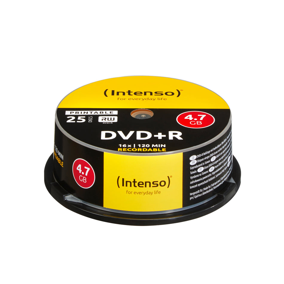 Intenso DVD+R 4.7GB, Printable, 16x 25 pc(s)