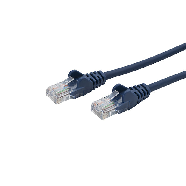 connektgear 1m RJ45 CAT5e UTP Stranded Flush Moulded Network Cable - 24AWG - Blue