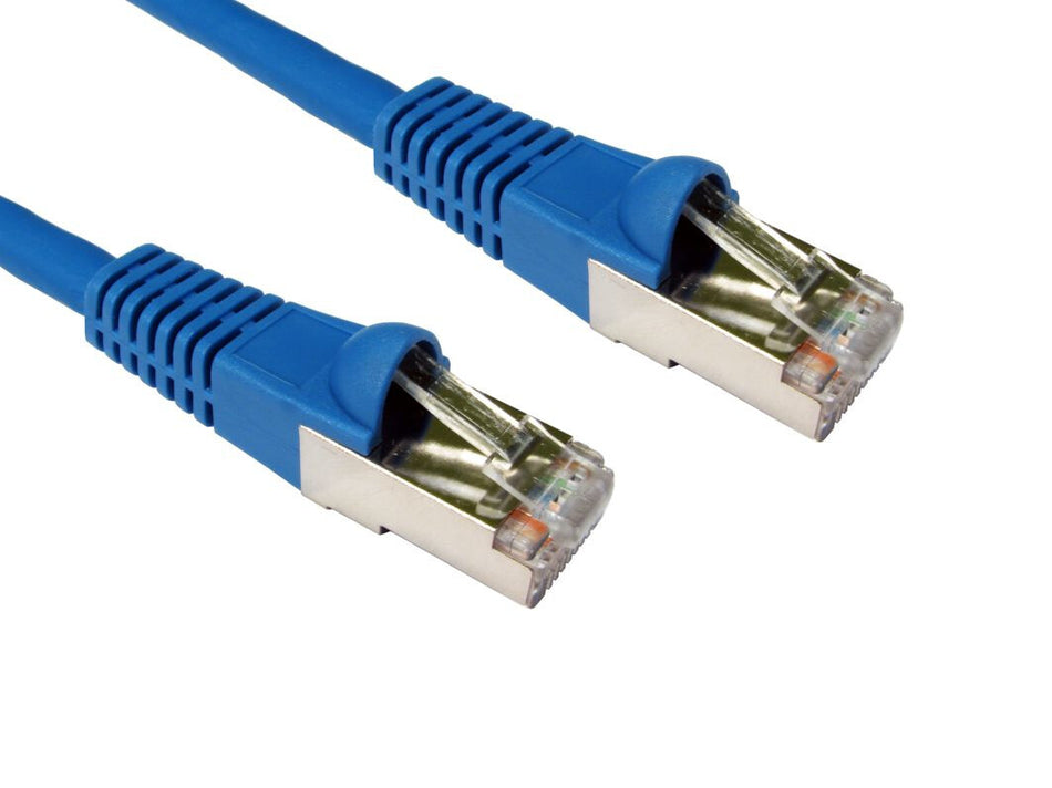 Cables Direct 10m CAT6a, M - M networking cable Blue S/FTP (S-STP)