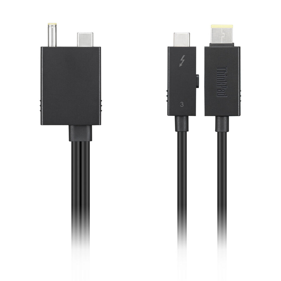 Lenovo 4X91K16970 Thunderbolt cable 0.7 m 40 Gbit/s Black