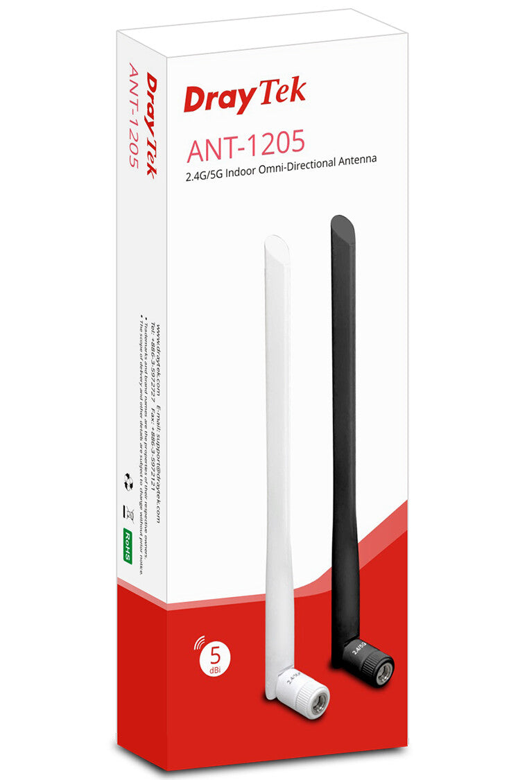 DrayTek ANT-1205 network antenna Omni-directional antenna RP-SMA 5 dBi