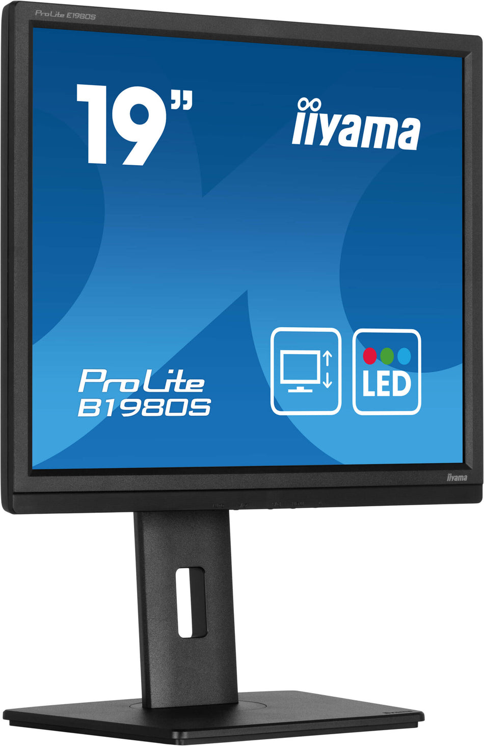 iiyama ProLite The 19’’ B1980S, designed for business, is an impressive LED-backlit monitor with a height adjustable stand