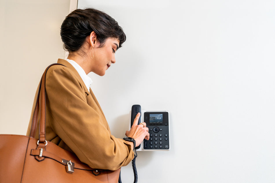 Poly Edge E100 IP Phone and PoE-enabled