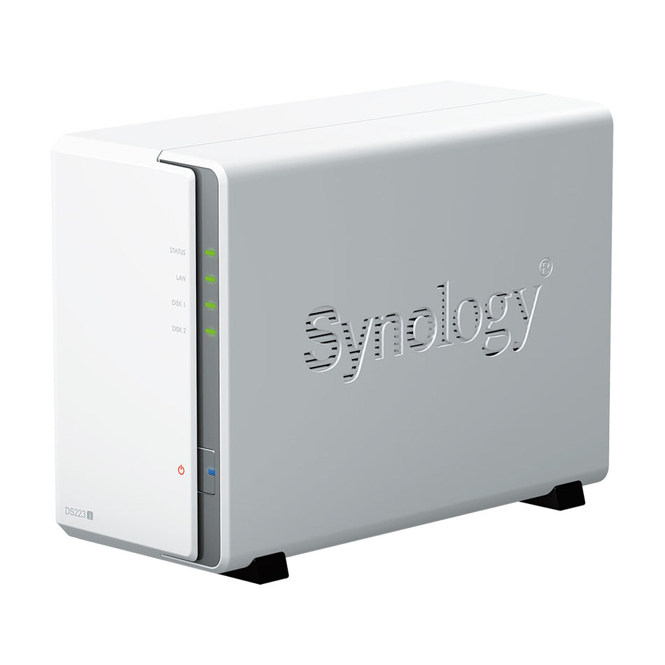 Synology DiskStation DS223J NAS/storage server Desktop Realtek RTD1619B 1 GB DDR4 0 TB DiskStation Manager White