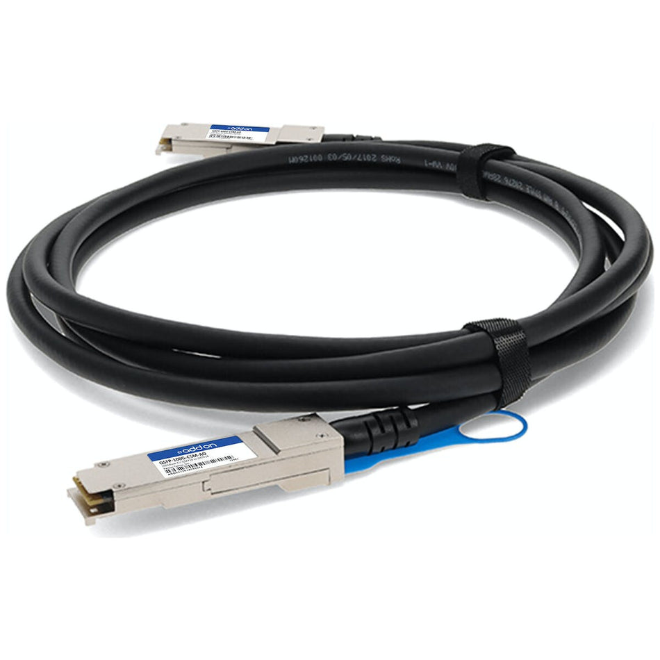 AddOn Networks QSFP-100G-C5M-AO InfiniBand/fibre optic cable 5 m QSFP28 Black