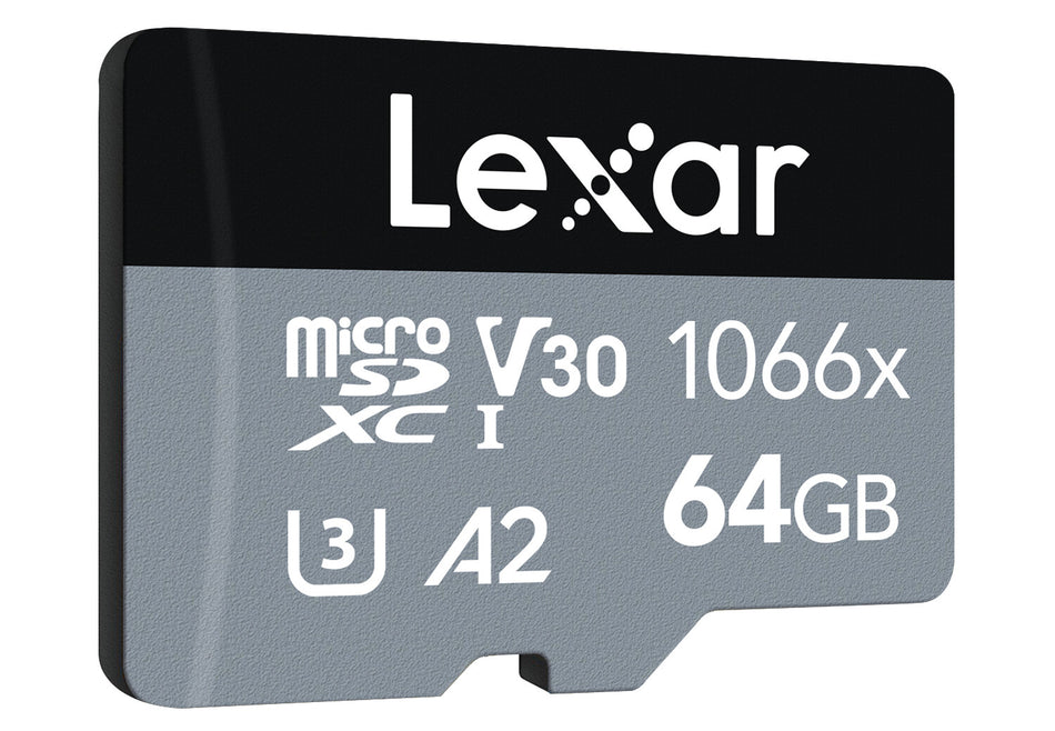 Lexar Professional 1066x microSDXC UHS-I Cards SILVER Series 64 GB Class 10