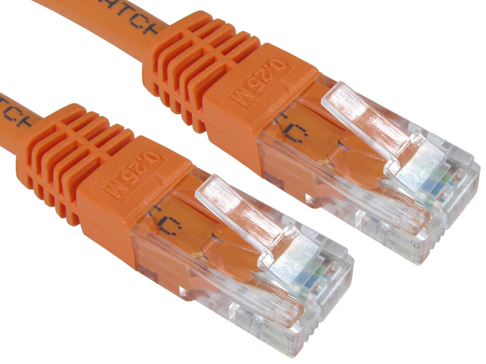 Cables Direct UTP Cat6 1.5m networking cable Orange U/UTP (UTP)