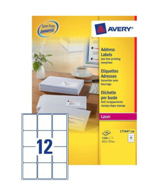 Avery L7164-100 addressing label Self-adhesive label White