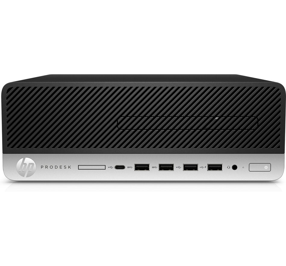 T1A HP ProDesk 600 G4 Refurbished Intel® Core™ i5 i5-8500 8 GB DDR4-SDRAM 256 GB SSD Windows 10 Pro SFF PC Black, Silver