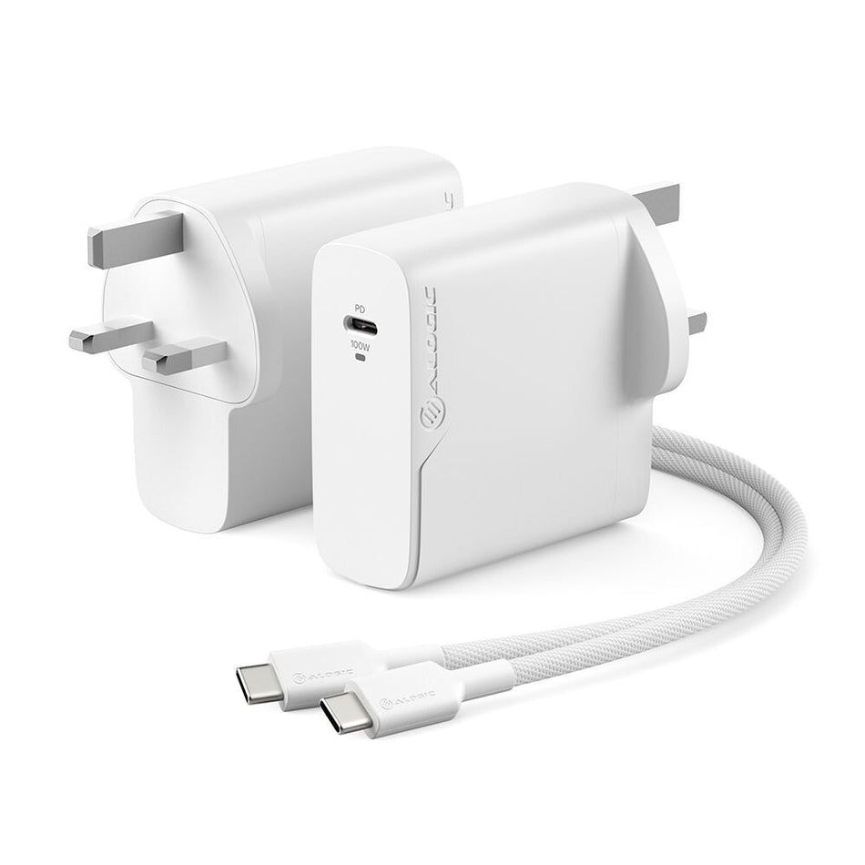 ALOGIC WCG1X100-UK mobile device charger Universal White AC Indoor