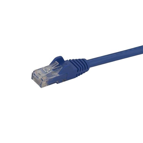 StarTech.com 15m CAT6 Ethernet Cable - Blue CAT 6 Gigabit Ethernet Wire -650MHz 100W PoE RJ45 UTP Network/Patch Cord Snagless w/Strain Relief Fluke Tested/Wiring is UL Certified/TIA