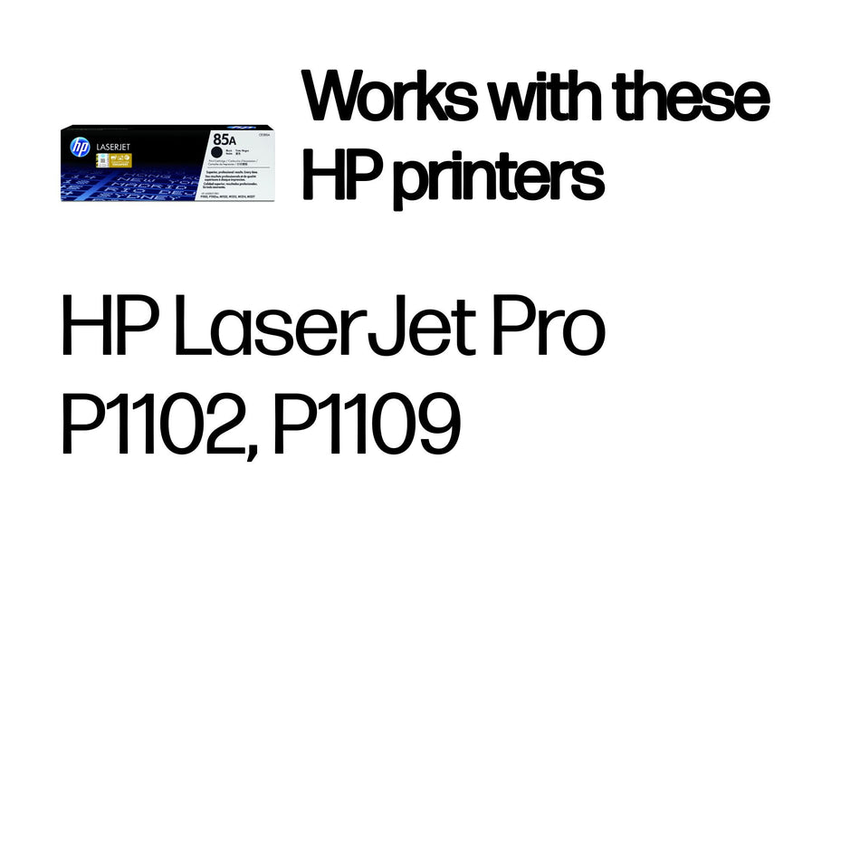 HP 85A Black Original LaserJet Toner Cartridge