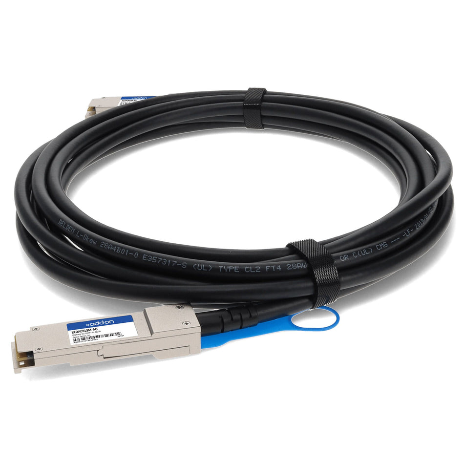 AddOn Networks XLDACBL3M-AO InfiniBand/fibre optic cable 3 m QSFP+ Black