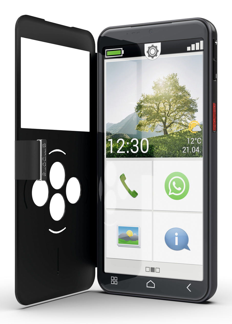 Emporia emporiaSMART.7lite 13.8 cm (5.45") Single SIM Android 15 4G USB Type-C 6 GB 128 GB 3500 mAh Black