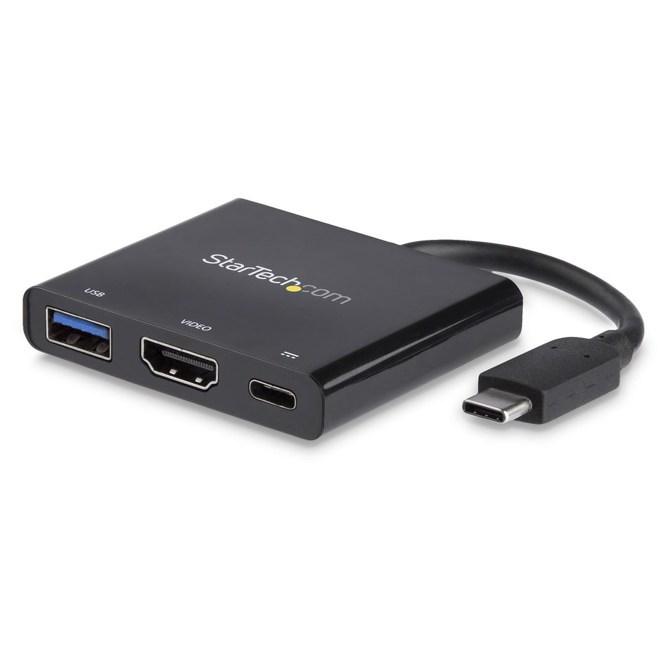 StarTech.com USB-C Multiport Adapter with HDMI - USB 3.0 Port - 60W PD - Black