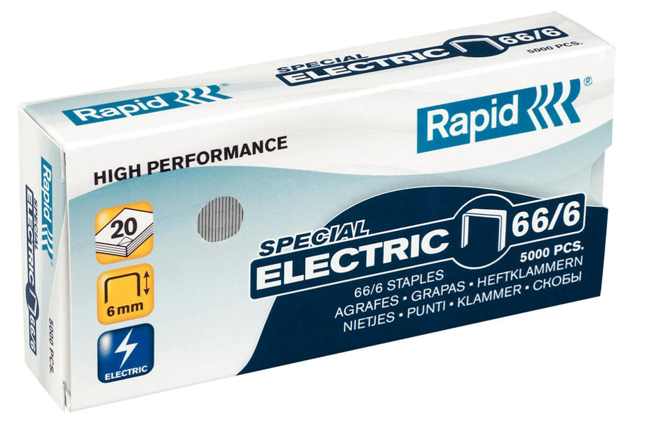 Rapid Staples Strong 66/6 Galvanized Box of 5000