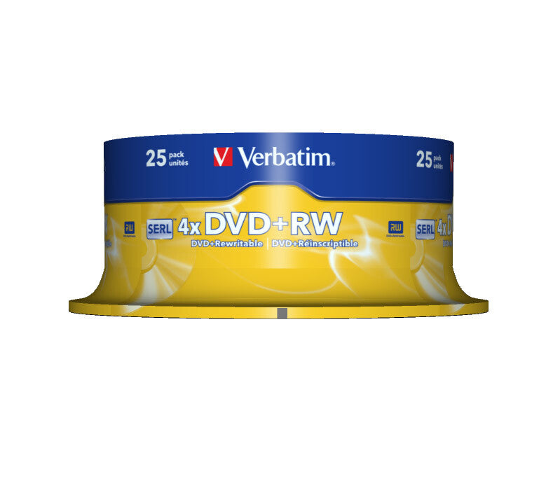 Verbatim DVD+RW Matt Silver 4.7 GB 25 pc(s)