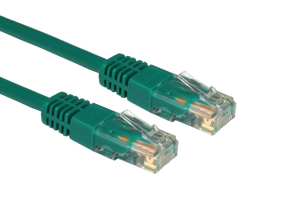 Cables Direct 7m Cat5e, M - M networking cable Green U/UTP (UTP)